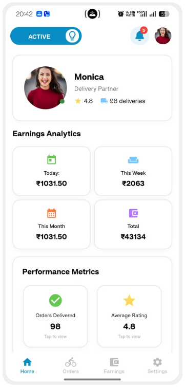 Grocery App Features for Driver