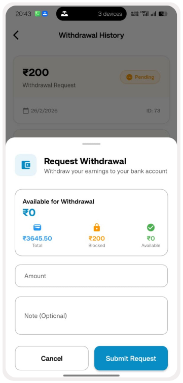 Driver App Screen 12