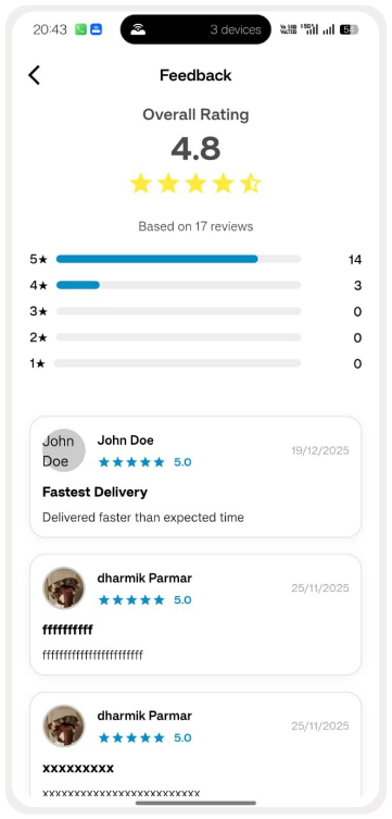 Driver App Screen 15