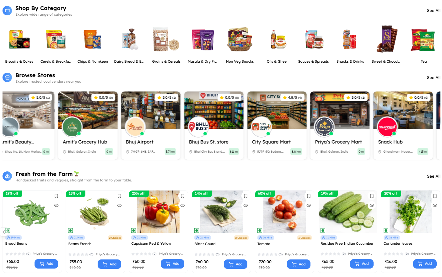 grocery delivery app clone